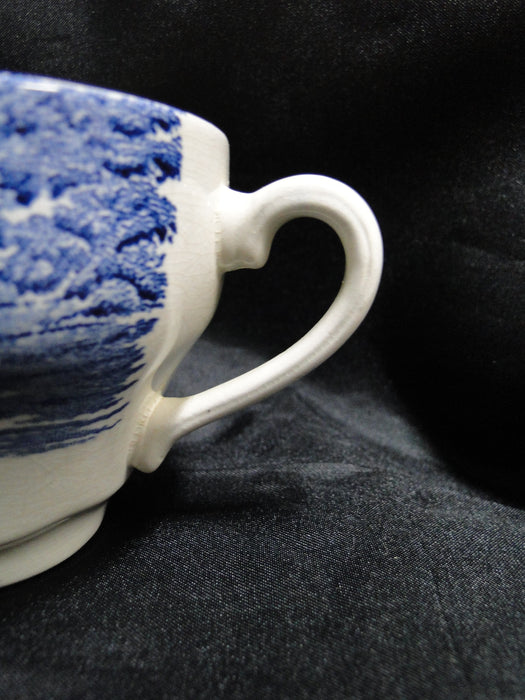 Staffordshire Liberty Blue, Blue & White Scene: 2 5/8" Cup Only, Discoloration