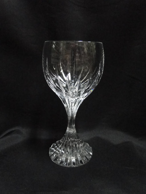 Baccarat Massena, Vertical Cuts: Water or Wine Goblet (s), 7" Tall