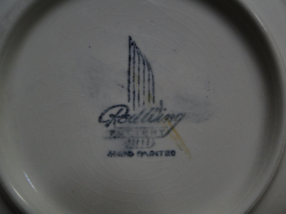 Red Wing Magnolia Chartreuse, MCM: Bread Plate (s), 6 1/8", Crazing