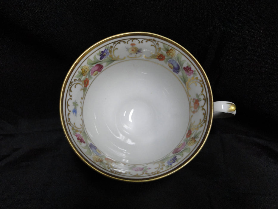 Schumann Empress Dresden Flowers: Footed Cup & Saucer Set, 2 1/2" Tall