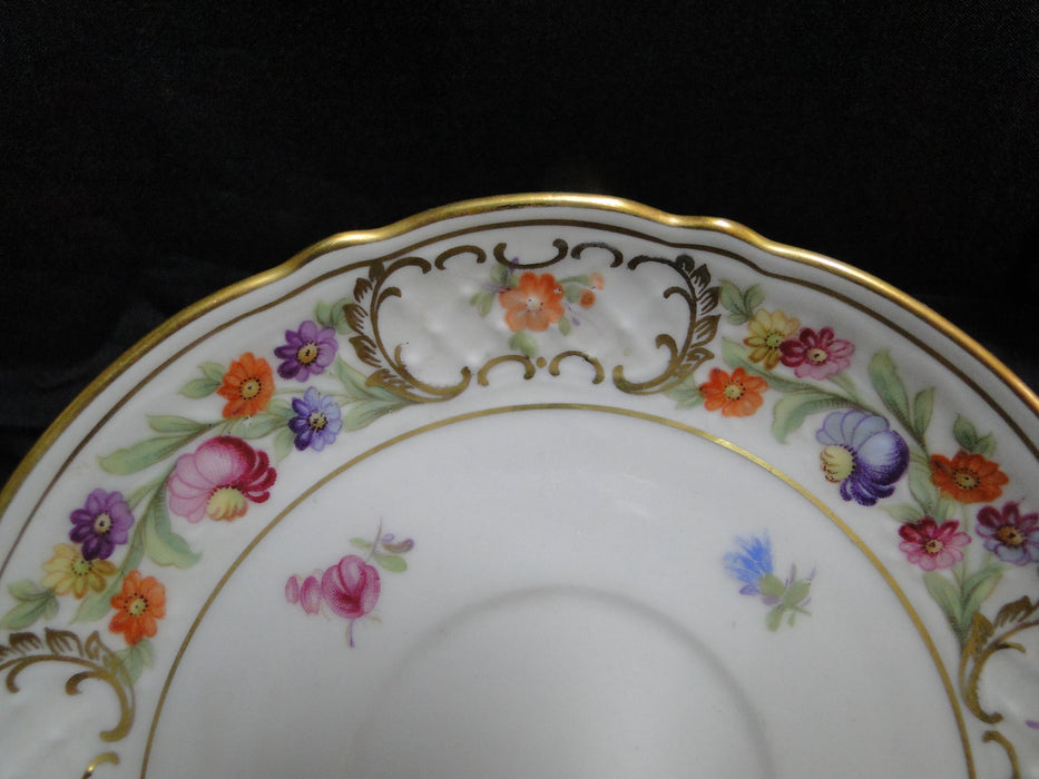 Schumann Empress Dresden Flowers: Footed Cup & Saucer Set, 2 1/2" Tall