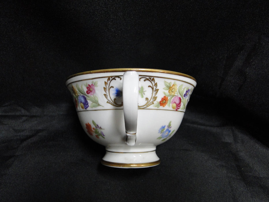 Schumann Empress Dresden Flowers: Footed Cup & Saucer Set, 2 1/2" Tall