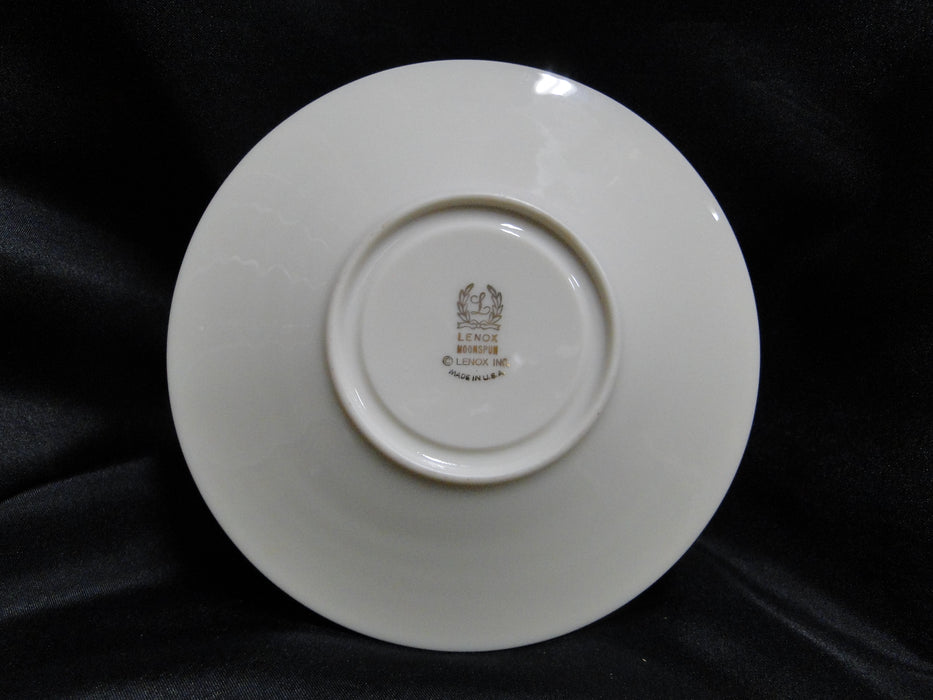 Lenox Moonspun, White Flowers, Platinum: Cup & Saucer Set, 3”, Trim Wear