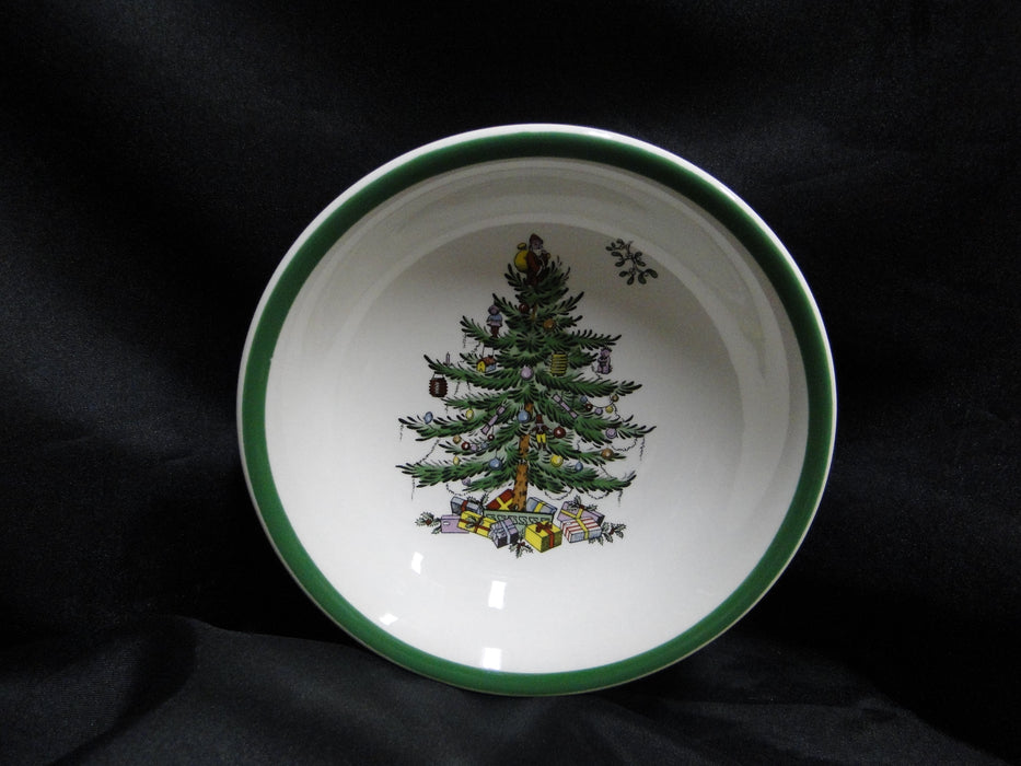 Spode Christmas Tree, Green Trim, England: Coupe Cereal Bowl (s), 6 1/4"