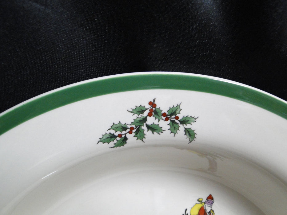 Spode Christmas Tree, Green Trim, England: Round Serving Bowl, 11 5/8"