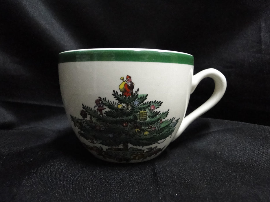 Spode Christmas Tree, Green Trim, England: Cup & Saucer Set (s), 2 1/2"
