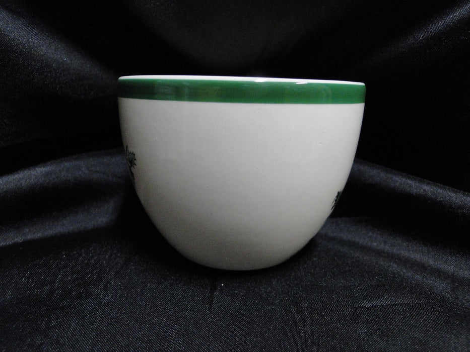 Spode Christmas Tree, Green Trim, England: Cup & Saucer Set (s), 2 1/2"