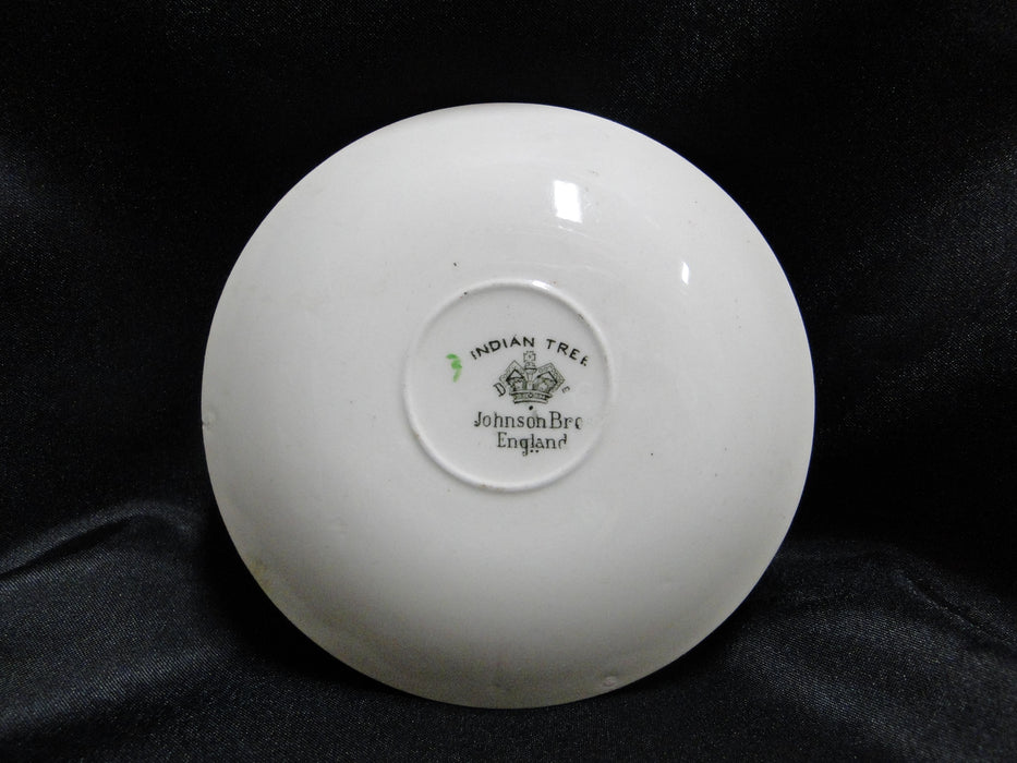 Johnson Brothers Indian Tree, Cream, Green Greek Key: Demitasse Cup & Saucer