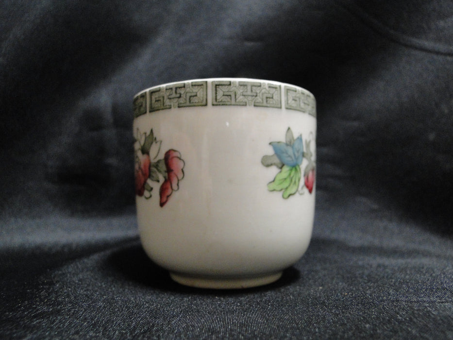 Johnson Brothers Indian Tree, Cream, Green Greek Key: Demitasse Cup & Saucer