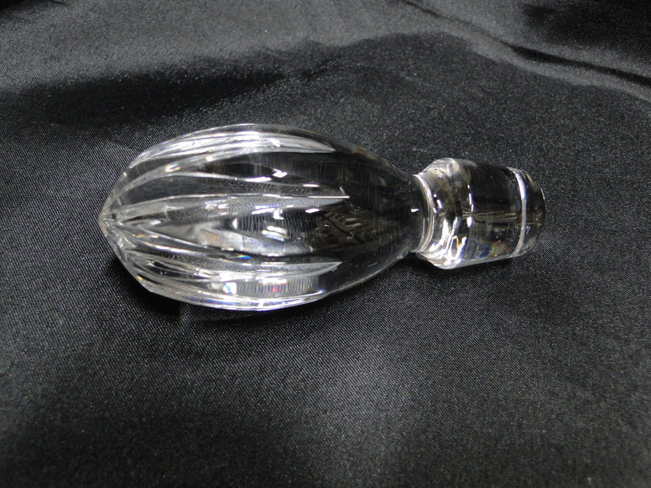 Wedgwood Crystal, Vertical & Criss Cross Cuts: Decanter & Stopper, 12 3/4" Tall