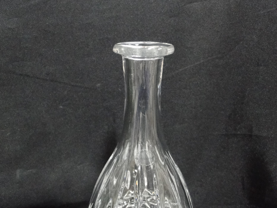 Wedgwood Crystal, Vertical & Criss Cross Cuts: Decanter & Stopper, 12 3/4" Tall