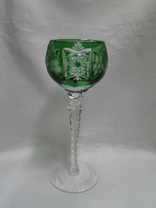 Ajka Marsala, Grapes Cut to Clear: Emerald Green Wine Hock, 8 1/4" Tall