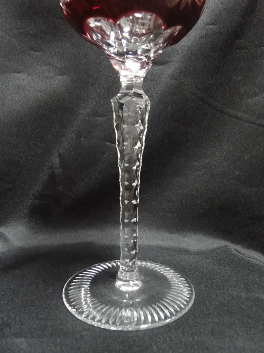 Crystal Clear Industries Grape, Grapes Cut to Clear: Ruby Red Wine Hock, 8 1/4"