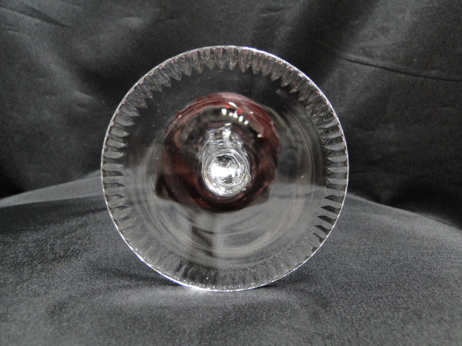 Bohemian Czech Grapes Cut to Clear: Ruby Red Wine Hock, 8 1/4", CR#125