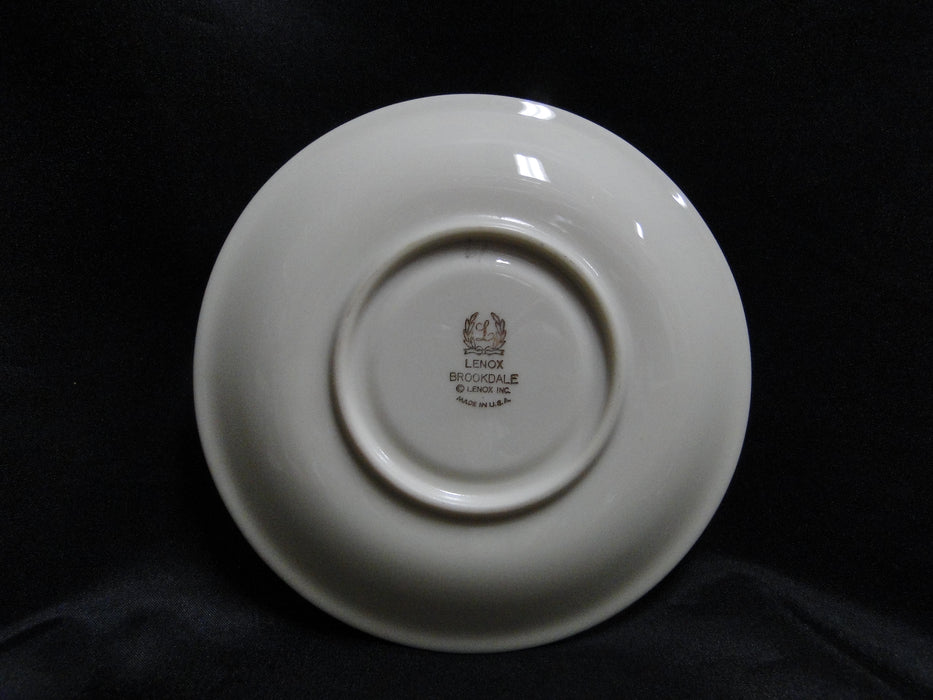 Lenox Brookdale, White Florals, Platinum Trim: 5 3/4" Saucer Only, No Cup