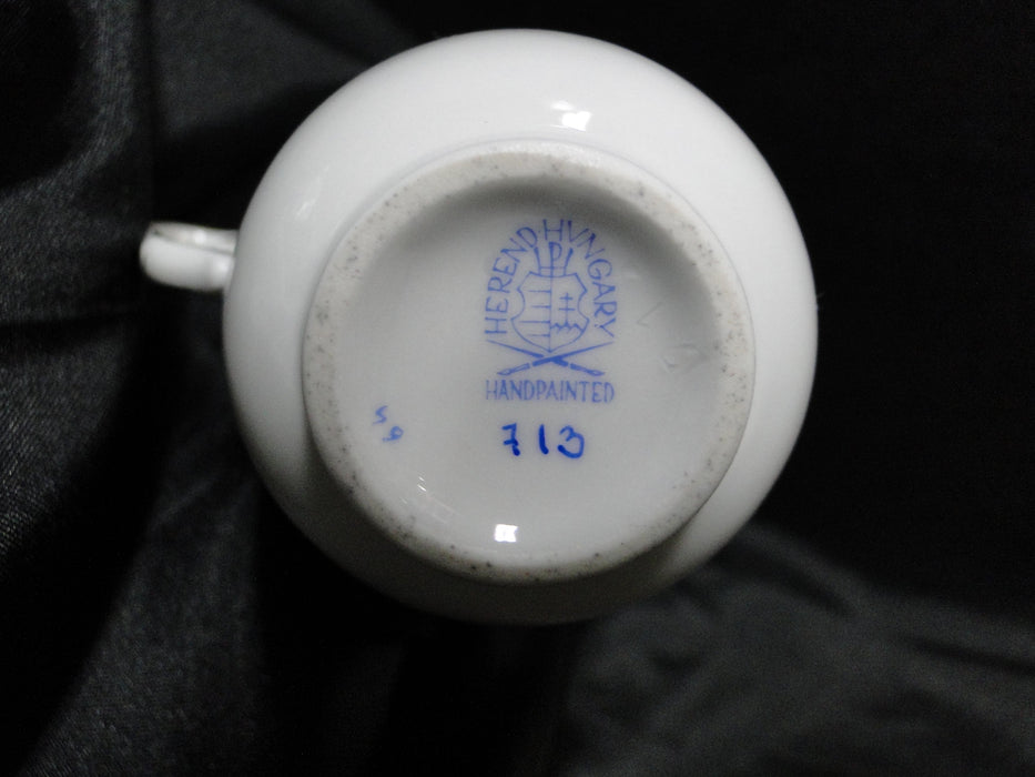 Herend Rothschild Bird: Trembleuse Cup & Saucer Set, 3 1/4" Tall, 713, RO