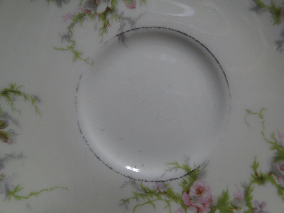 Haviland Rosalinde (New York), Floral: Cup & Saucer Set (s), 2"