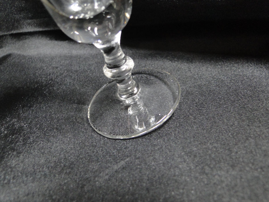 Libbey Georgian, Clear w/ Wafer Stem: Cordial, 3 7/8" Tall