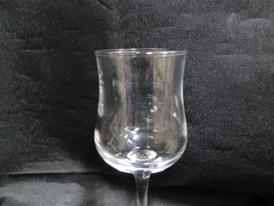 Cristal d'Arques CRA55, Clear w/ Bulbous Bowl, Luminarc: Cordial, 4 5/8" Tall