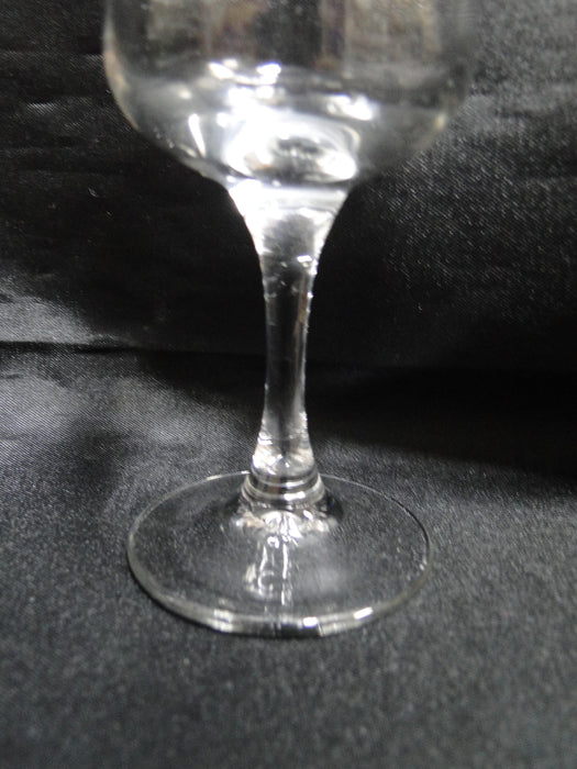 Cristal d'Arques CRA55, Clear w/ Bulbous Bowl, Luminarc: Cordial, 4 5/8" Tall