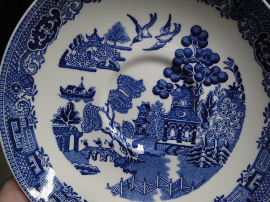 Wedgwood Willow Blue, Smooth: 5 3/4" Saucer (s) Only, No Cup