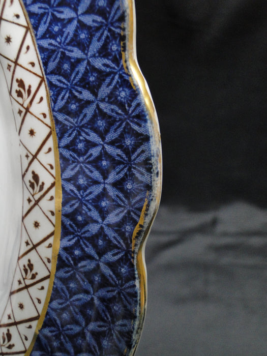 Booths Real Old Willow Blue, Gold Trim: Dinner Plate, 10 1/2"