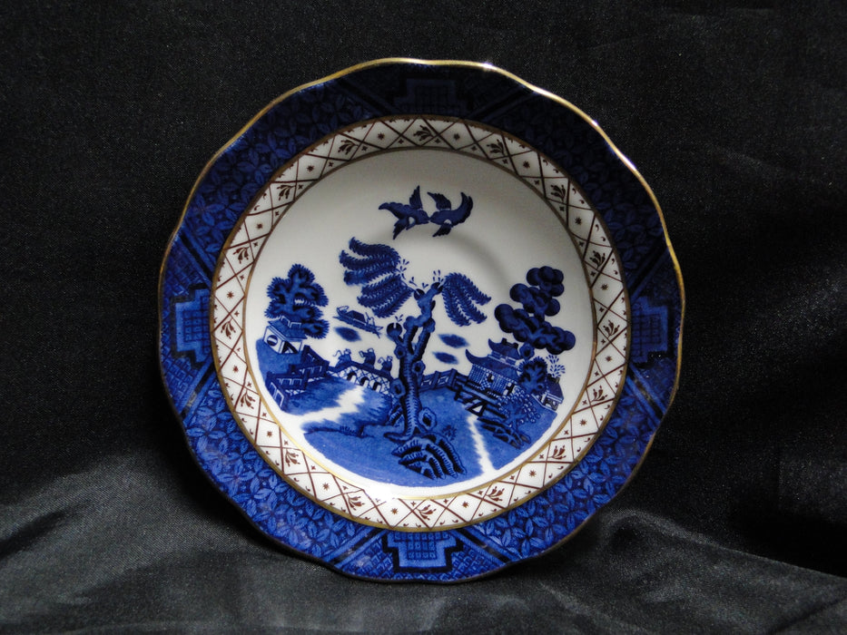 Royal Doulton Booths Real Old Willow Blue, Gold: Cup & Saucer Set, 2 1/2"