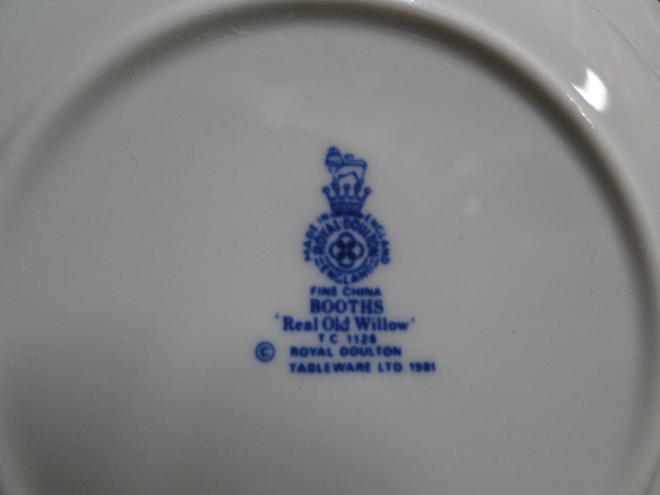 Royal Doulton Booths Real Old Willow Blue, Gold: Cup & Saucer Set, 2 1/2"