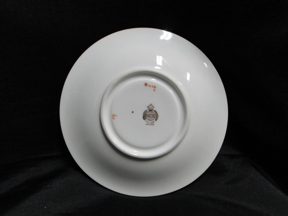 Minton Chatham Brown, Florals: 6 1/4" Cream Soup Saucer (s), No Bowl
