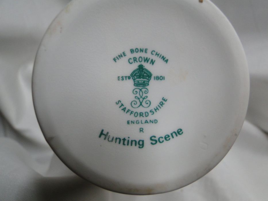 Crown Staffordshire Hunting Scene: Hunters: Bud Vase, 5 3/4" Tall