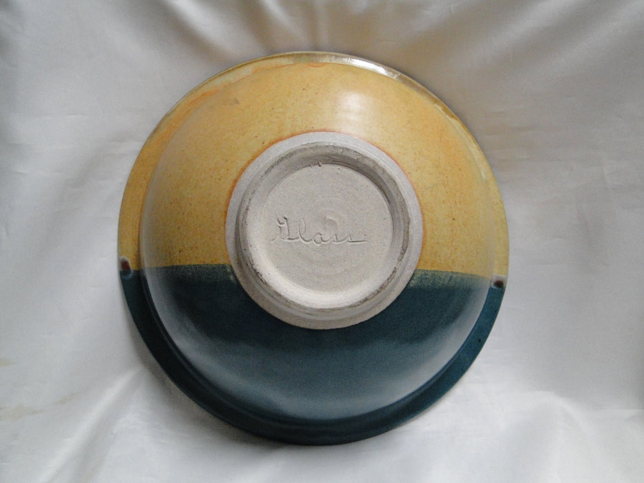 Walt Glass Pottery Texas Sunset: Round Serving Bowl w/ Rim, 11 7/8" x 5" Tall