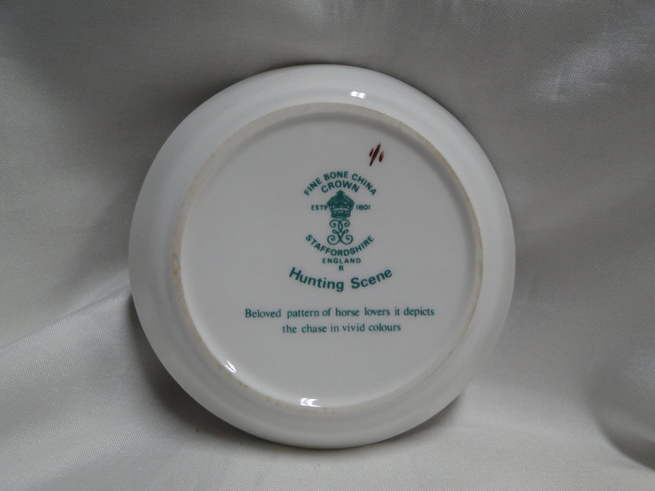 Crown Staffordshire Hunting Scene: Hunters: Coaster, Embossed, 4"