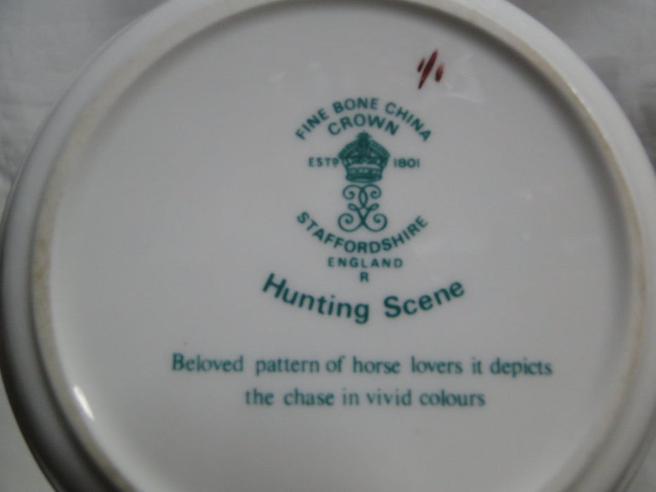 Crown Staffordshire Hunting Scene: Hunters: Coaster, Embossed, 4"