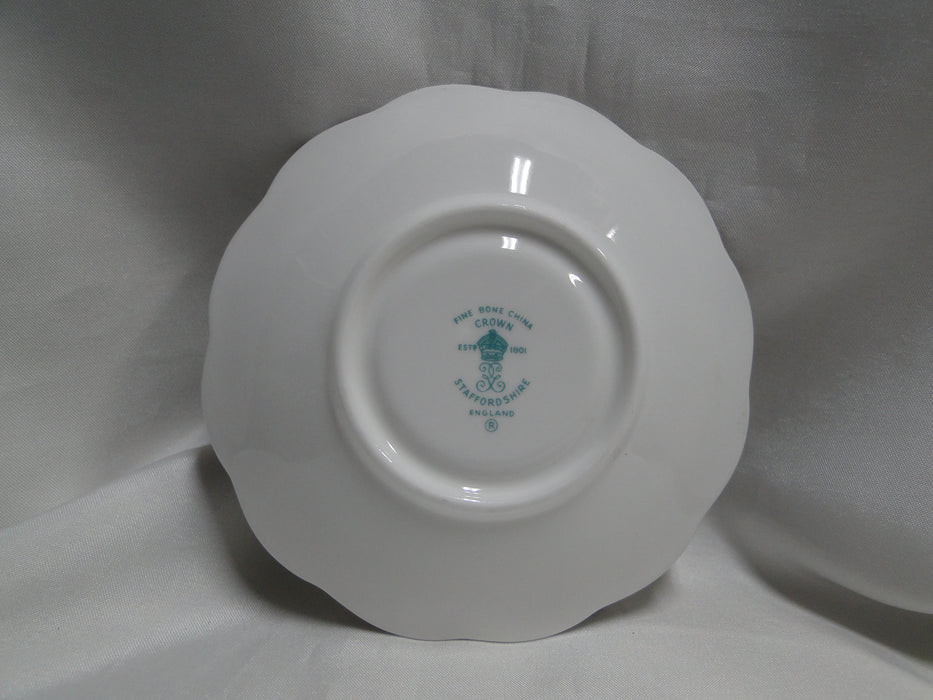 Crown Staffordshire Hunting Scene: Hunters: Demi Foot Scall Cup & Saucer Crazing