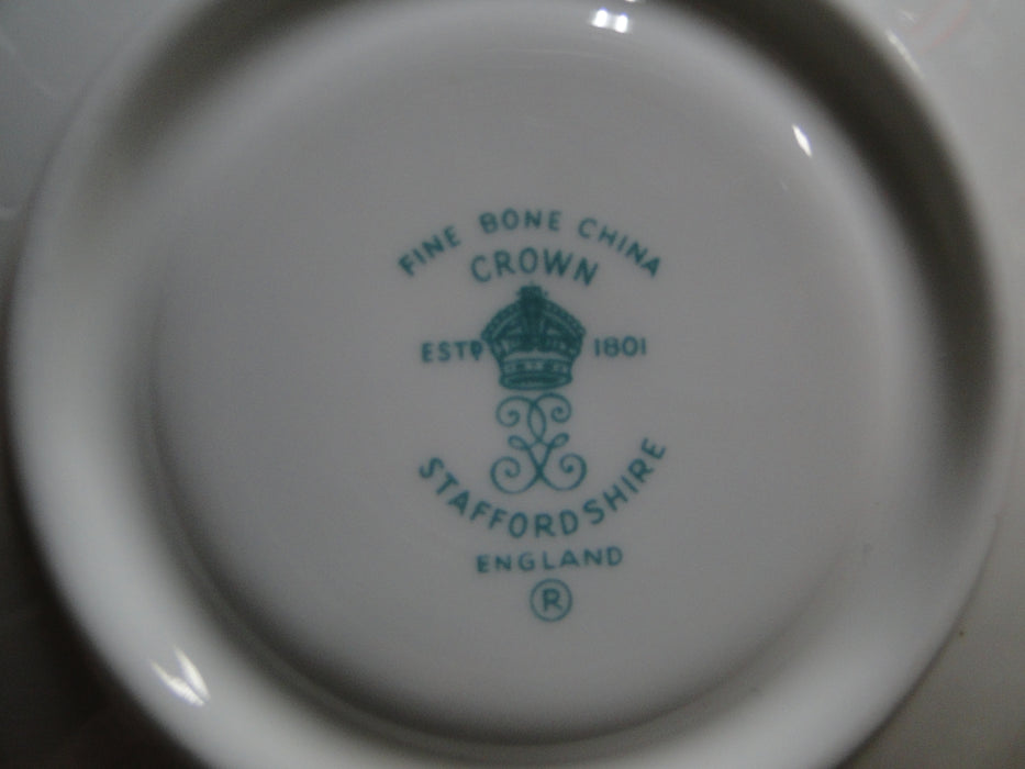 Crown Staffordshire Hunting Scene: Hunters: Demi Foot Scall Cup & Saucer Crazing
