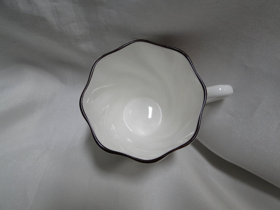 Crown Staffordshire Hunting Scene: Hunters: Demi Foot Scall Cup & Saucer Crazing