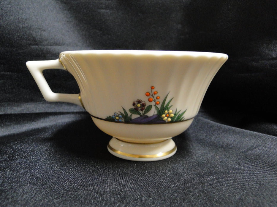 Lenox Rutledge, Multicolor Enameled Flowers, Gold: Cup & Saucer Set (s), 2 1/2"
