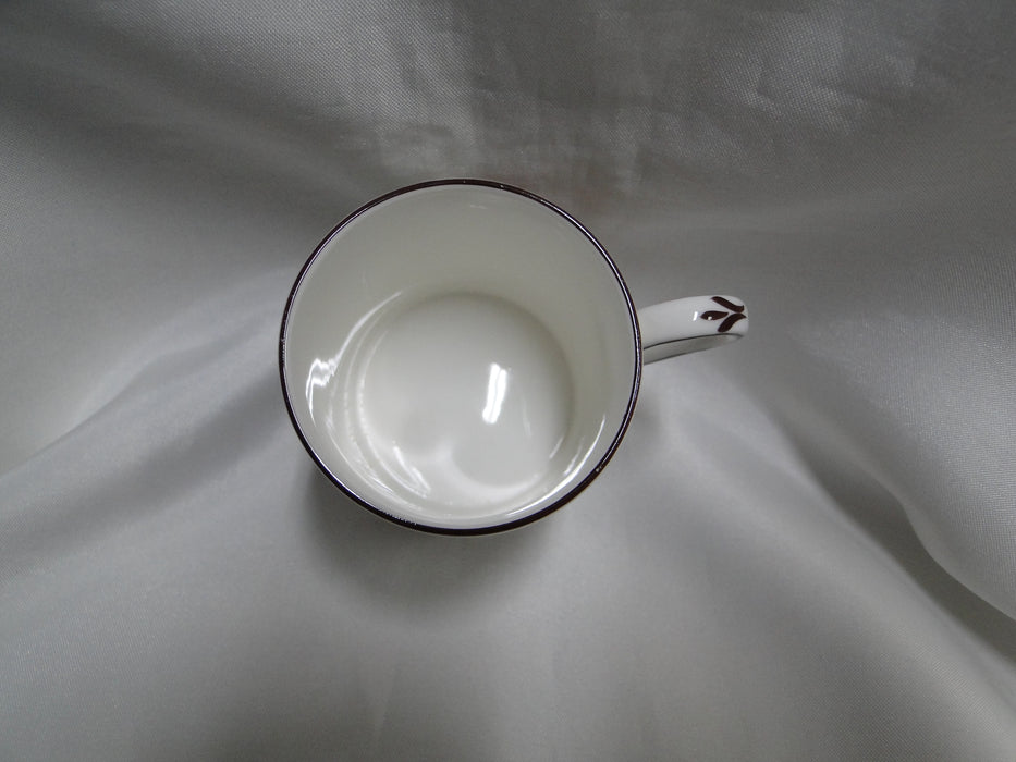 Crown Staffordshire Hunting Scene: Hunters, Horses: Demi Flat Cup & Rim Saucer