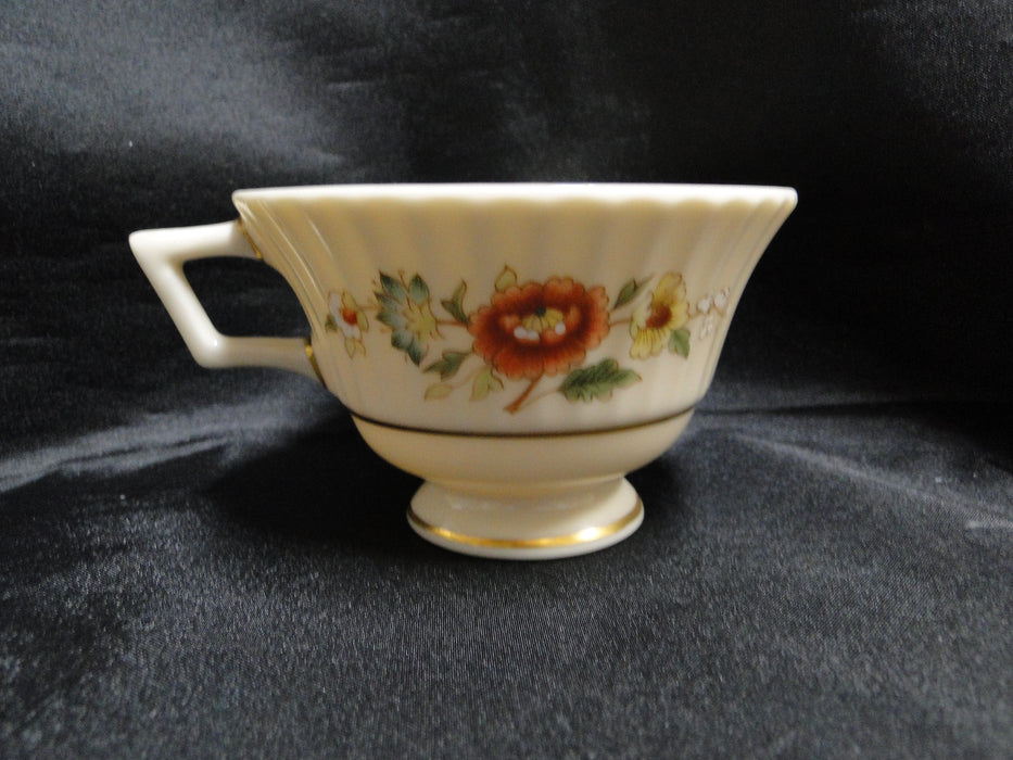 Lenox Temple Blossom, Orange & Yellow Flowers: Cup & Saucer Set, 2 1/2"