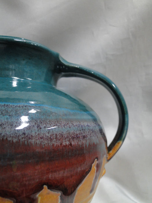 Walt Glass Pottery Texas Sunset: Water Serving Pitcher, 7 1/2" Tall