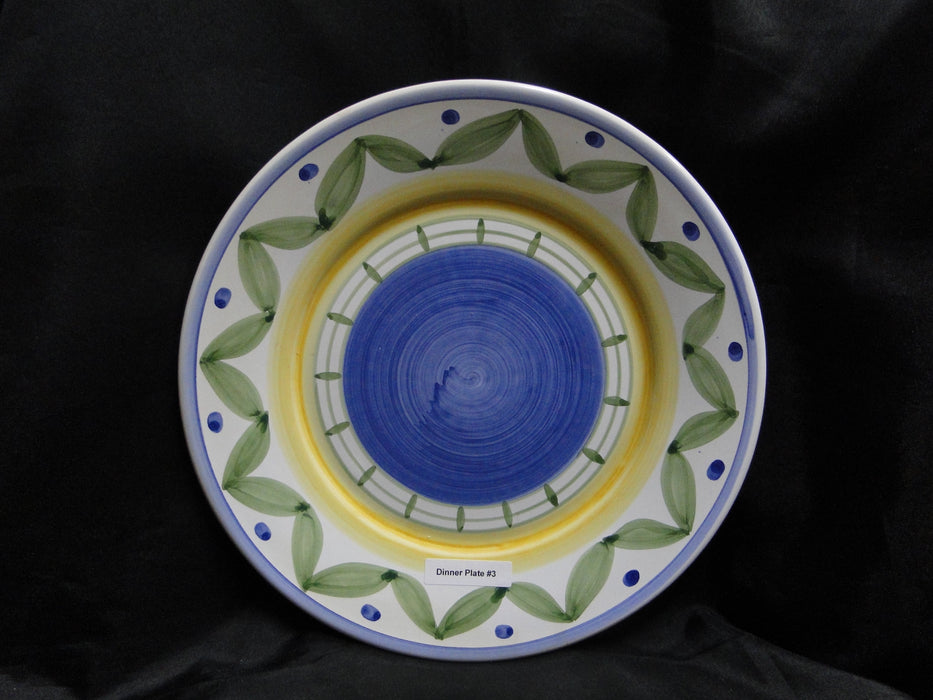 Willams Sonoma Marisol, Blue, Yellow, Green: Dinner Plate (s), 11 1/4"