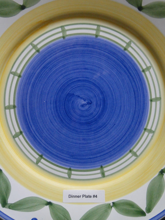 Willams Sonoma Marisol, Blue, Yellow, Green: Dinner Plate (s), 11 1/4"