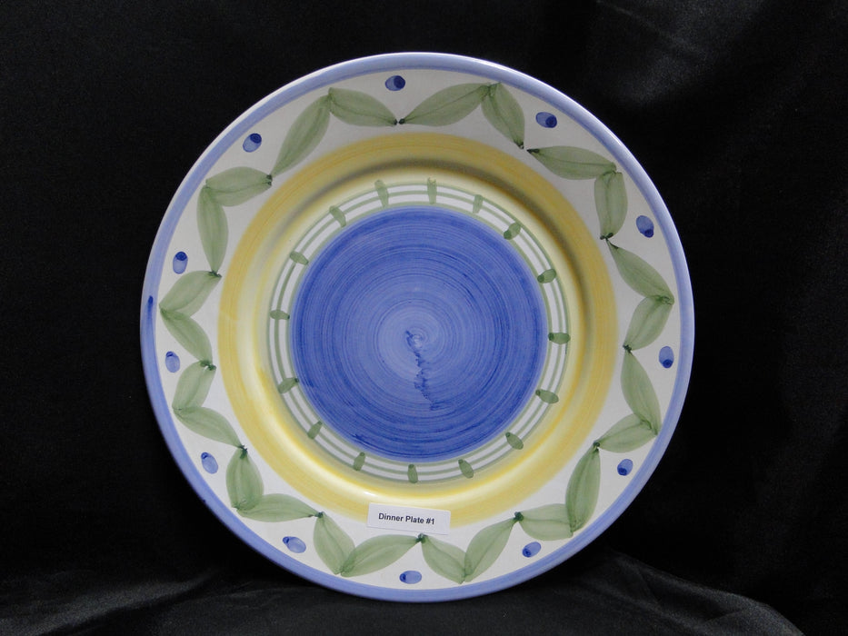 Willams Sonoma Marisol, Blue, Yellow, Green: Dinner Plate (s), 11 1/4"