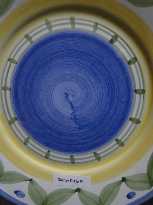 Willams Sonoma Marisol, Blue, Yellow, Green: Dinner Plate (s), 11 1/4"