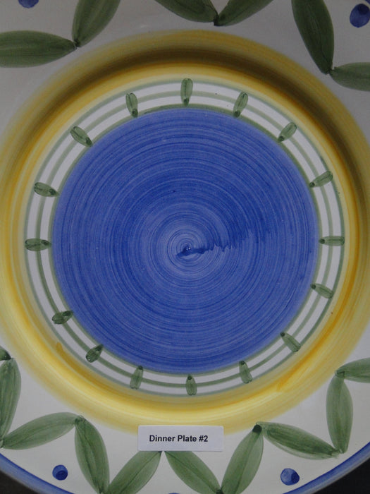 Willams Sonoma Marisol, Blue, Yellow, Green: Dinner Plate (s), 11 1/4"
