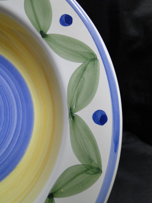 Willams Sonoma Marisol, Blue, Yellow, Green: Rim Soup Bowl (s), 9 3/8"