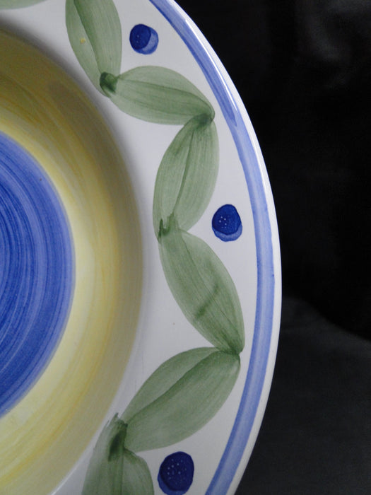 Willams Sonoma Marisol, Blue, Yellow, Green: Rim Soup Bowl (s), 9 3/8"
