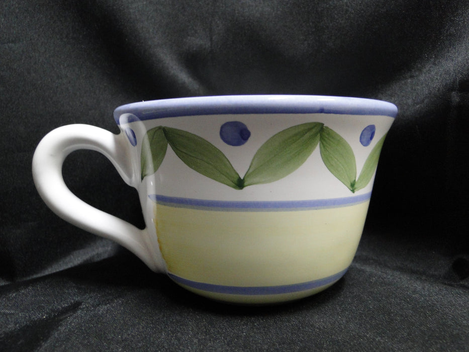 Willams Sonoma Marisol, Blue, Yellow, Green: Cup & Saucer Set (s), 3 1/8"