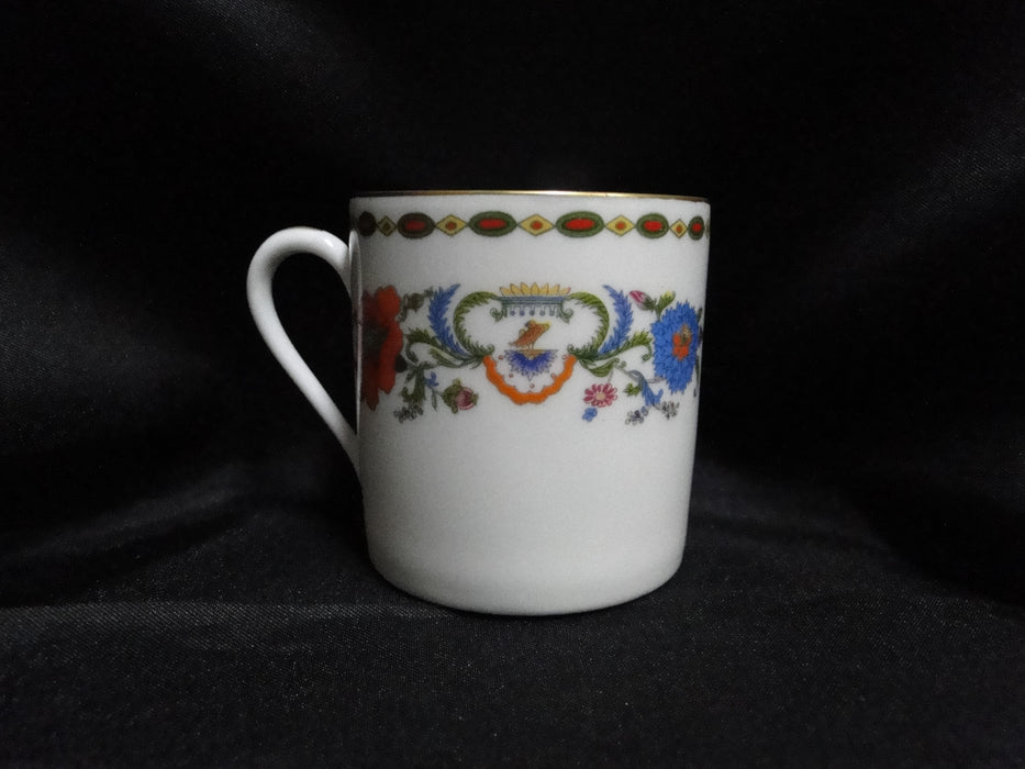 Raynaud Ceralene Vieux Chine, Multicolored Flowers: Demitasse Cup & Saucer Set