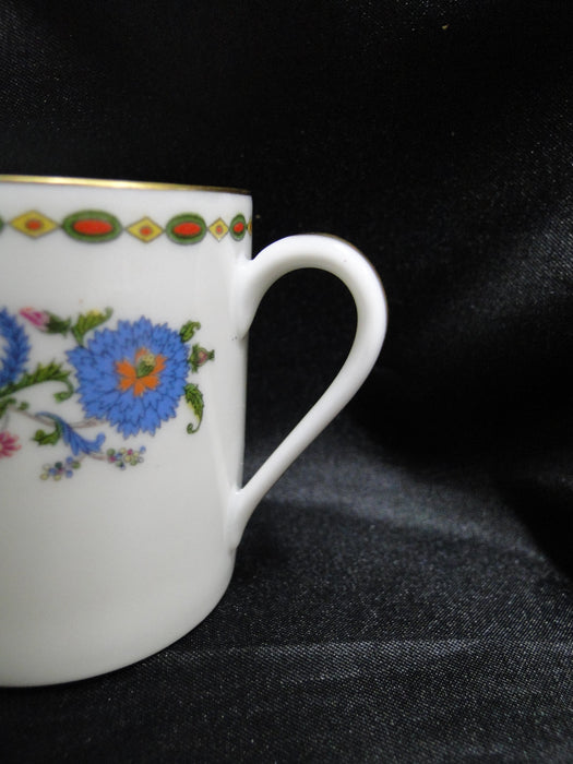 Raynaud Ceralene Vieux Chine, Multicolored Flowers: Demitasse Cup & Saucer Set